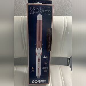 Conair Rose Gold Curling Iron 1"  Double Ceramic Brand New